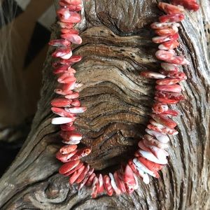 Orange Spiny Oyster Shell Necklace